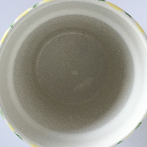 Utensil Crock Hausenware Libby Wilke vi rage Ceramic Stoneware yellow roses - Picture 8 of 13